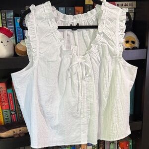 J. Crew Ruffle-Trim Button-Up Top